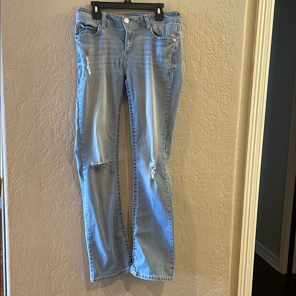 Wallflower Denim - Light Blue Distressed Women Jeans